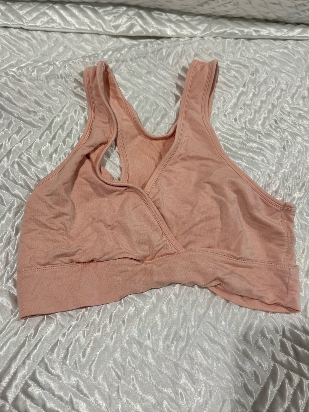 Kindred Bravely Blush Pink Wrap-Style Nursing and sleeping bra - Picture 3 of 4